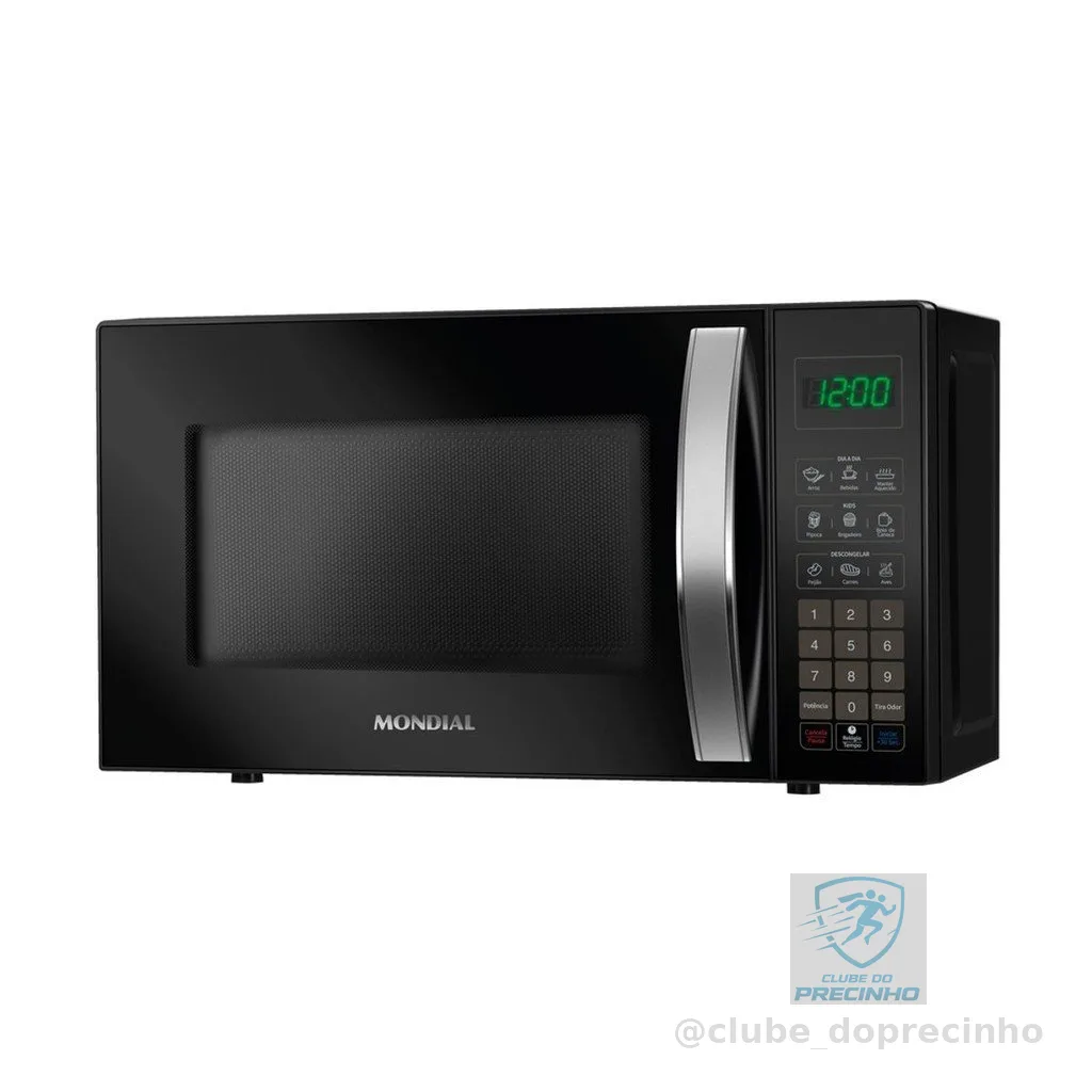 Micro-Ondas Mondial  21 Litros MO-01-21-B Preto 1200W Display Digital