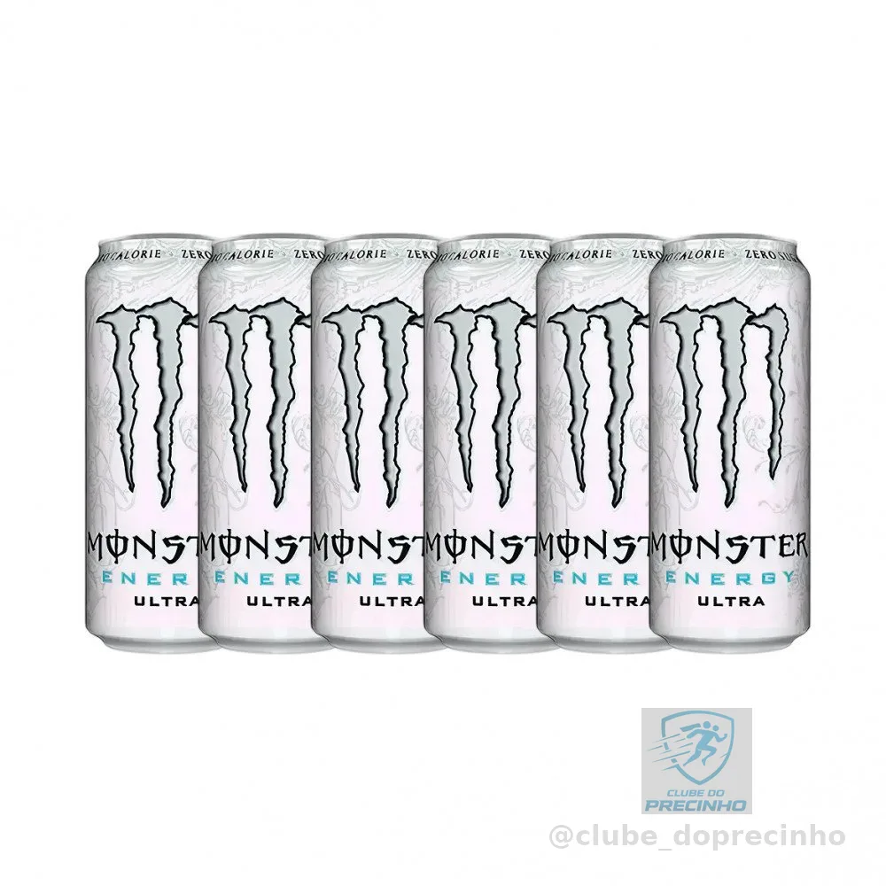 Kit com 6 Energético Monster Ultra Lata 473ml
