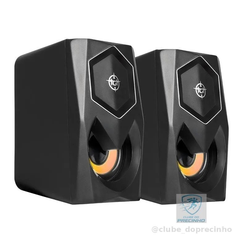 Caixa de Som TGT Sentry, Rainbow, 2x3W RMS, Preto, TGT-STY-RBW02
