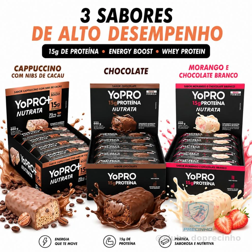 Yopro Bar 55g Display Com 12 Unidades  Nutrata