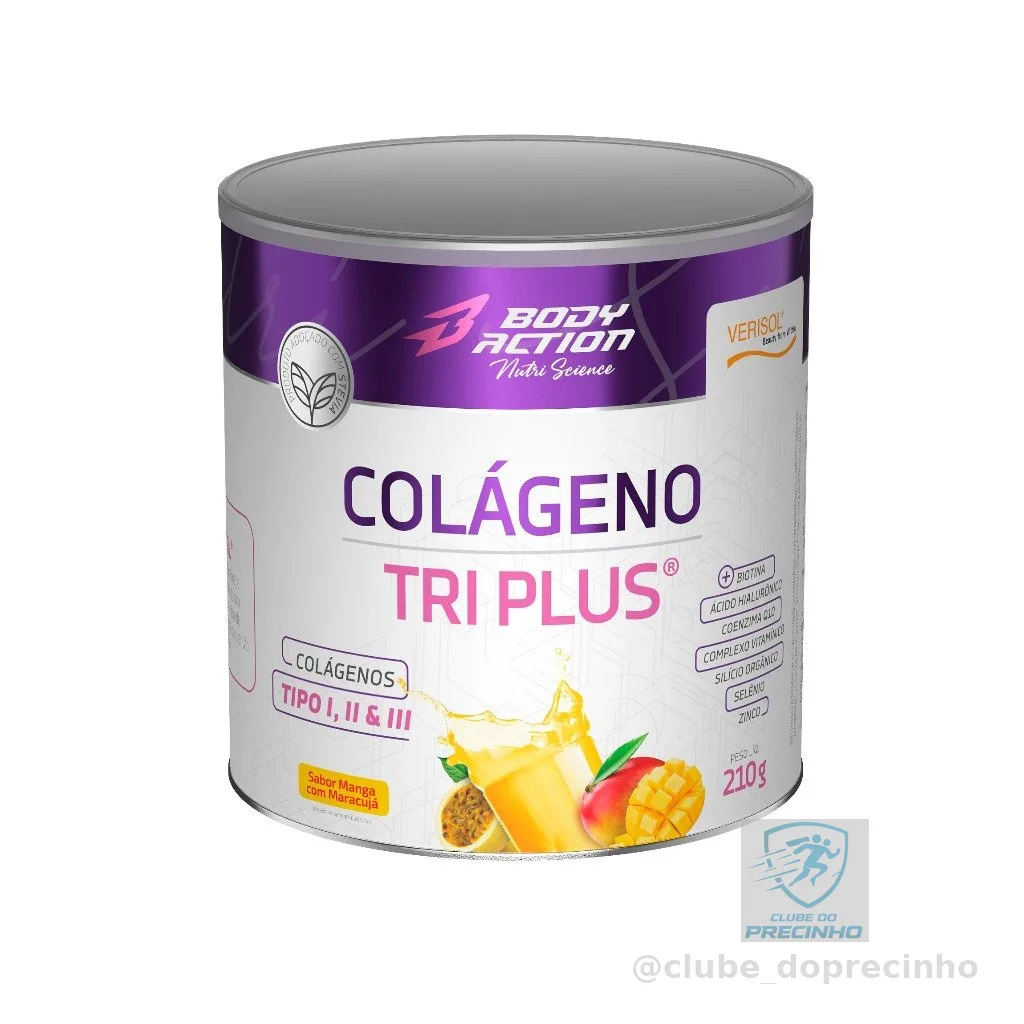 Colágeno Verisol Tri Plus Tipo 1 Tipo 2 e 3 - 210g Bodyaction