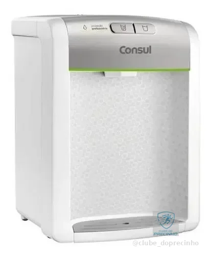 Purificador De Água Consul refrigerado Natural E Gelada com proteção antibactérias Bivolt Consul Branco - CPB34ASVNA