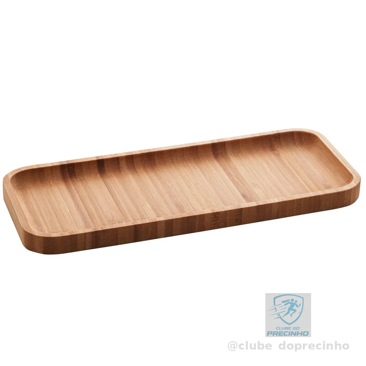 LYOR - Bandeja de Bambu Hire Marrom Natural 28cm - Mesa Posta - Organização - Utensílios de Cozinha - Enxoval - Decoração - Travessa Retangular - Petisqueira - Utilidades Domésticas