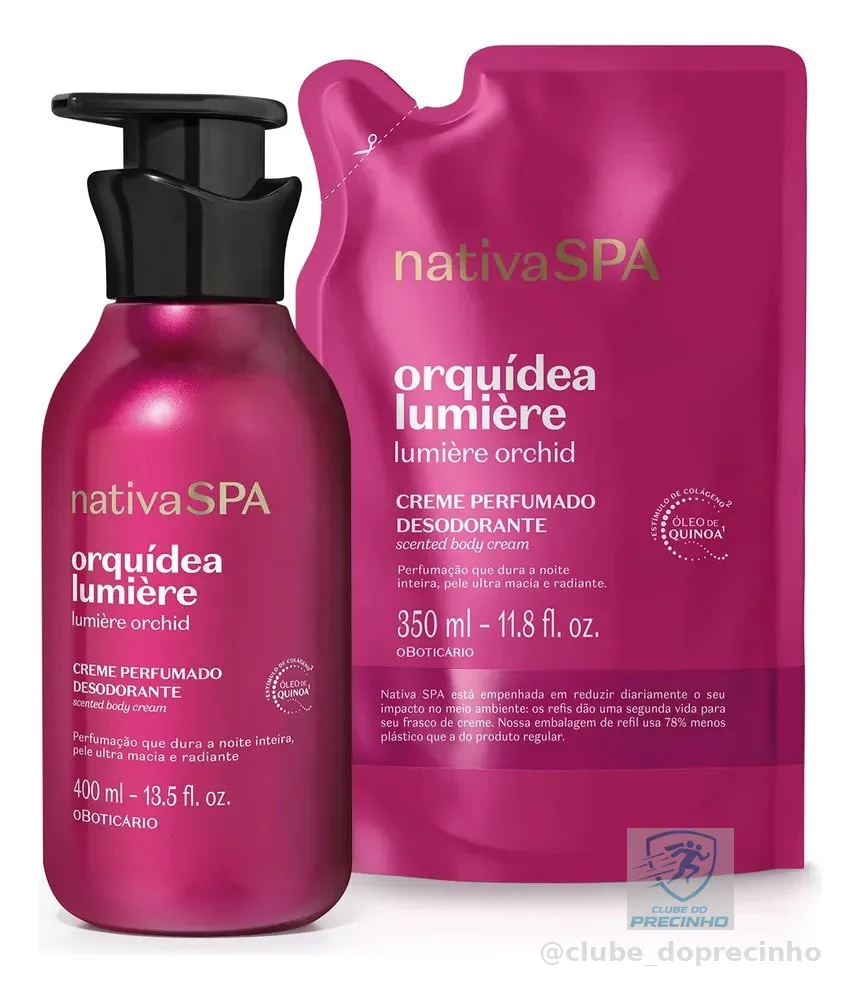 Combo Nativa Spa Orquidea Lumière: Creme Perfumado Desodoran