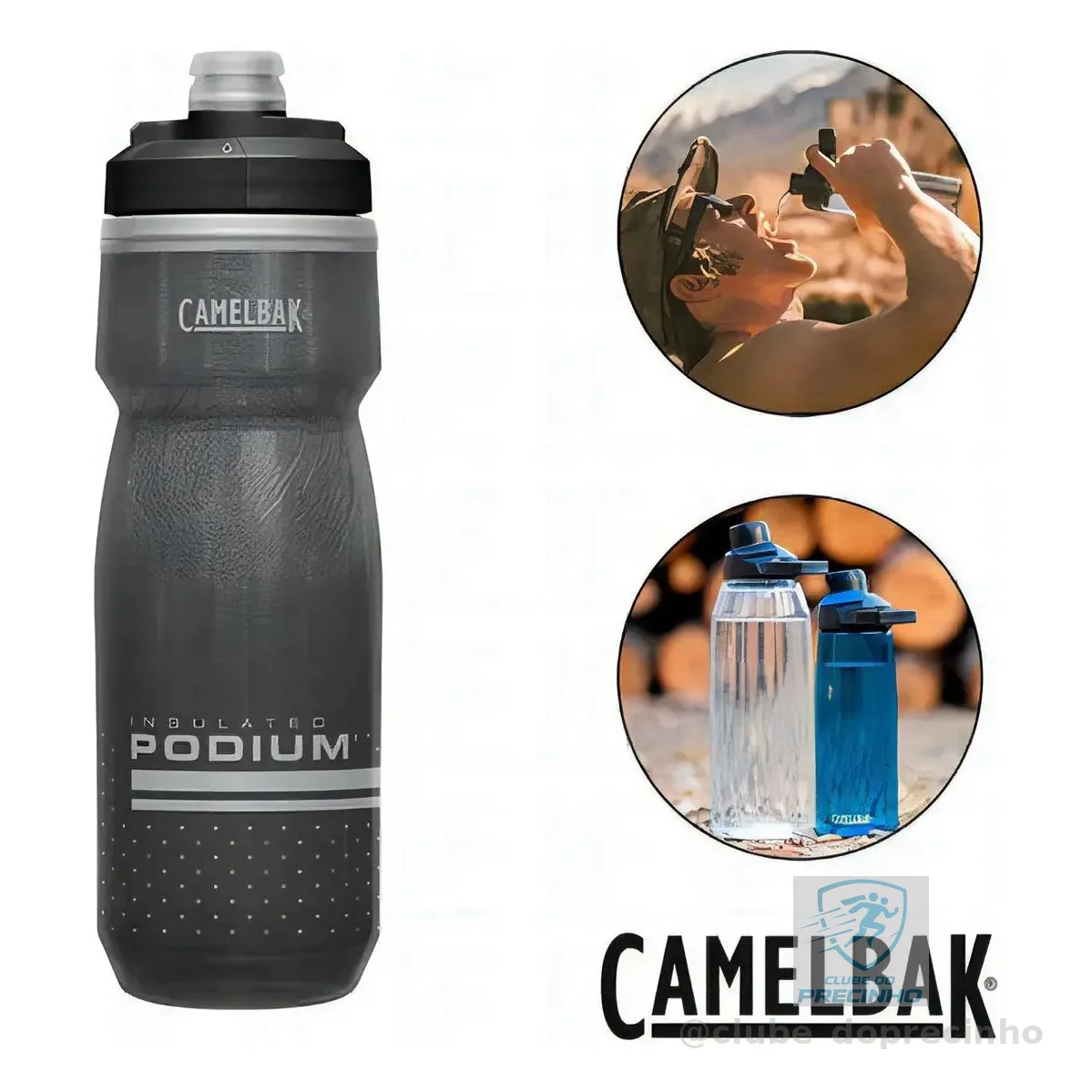 Garrafa Camelbak Podium Chill 710ml Preto