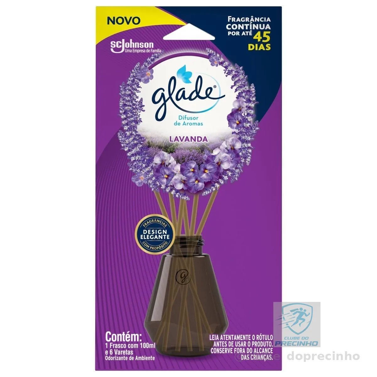 Glade Difusor de Ambiente, Lavanda, 6 Varetas, 100ml