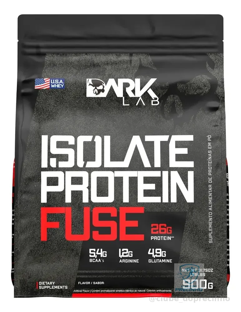 Whey Isolate Protein Fuse 900g Dark Lab Sabor Baunilha