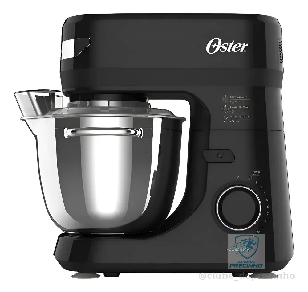 Batedeira Planetária Bowl Inox Iii Obat641 Oster Cor Preto Frequência 1