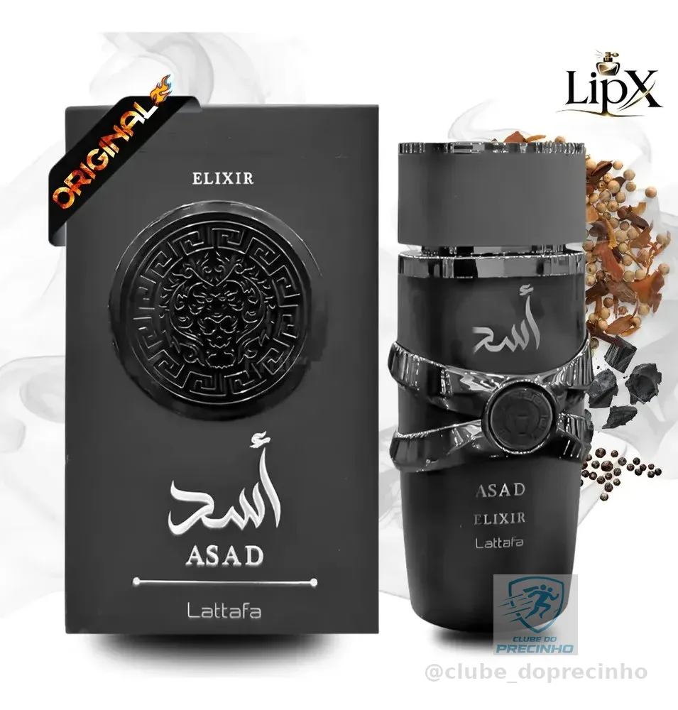 Perfume Asad Elixir 100ml Eau De Parfum Original Edp Lançamento 2026