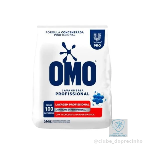 Lava Roupas Pó 5,6KG Omo Lavanderia Pro