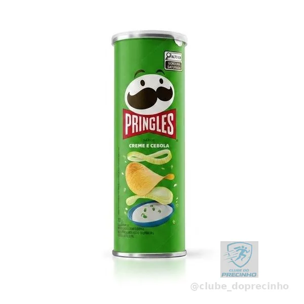 Batata Pringles Cebola e Creme 109g Snack Crocante em Tubo