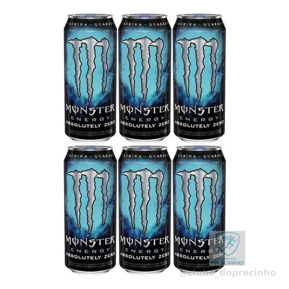 Pack de Monster Absolutely Zero LT 473ml - Unidade 6 unidades