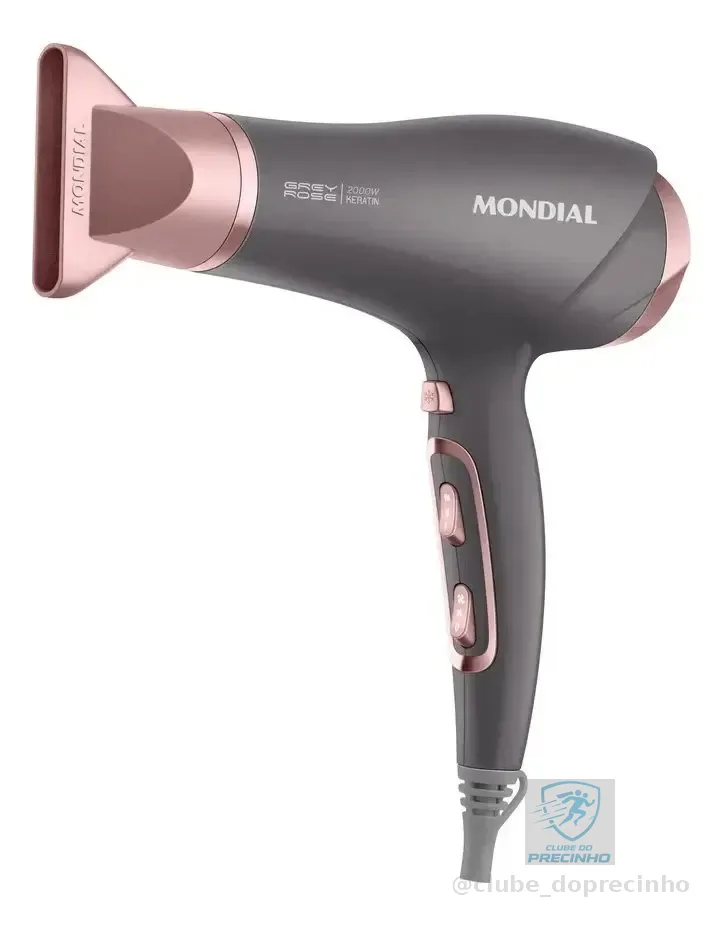Secador De Cabelos Scn-11 2000w Grafite E Rosê Mondial Grafite-rosê 127v