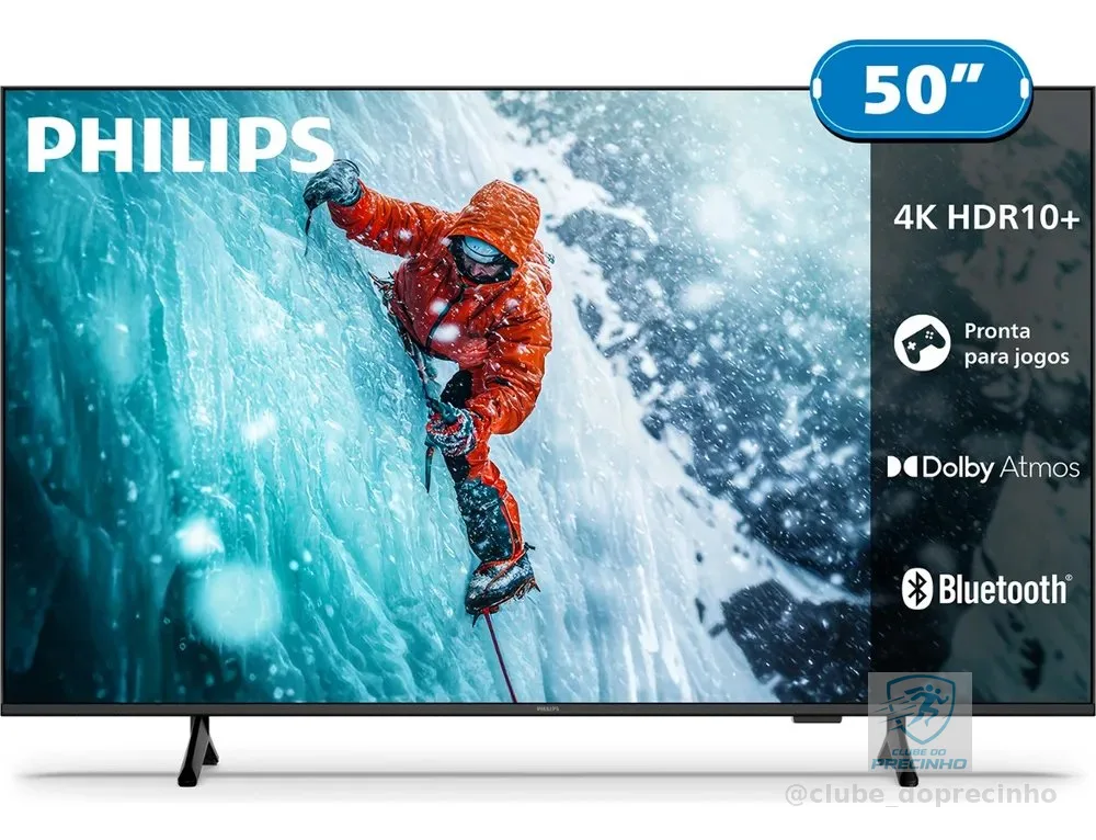 Smart Tv Philips 50 4k 50pug7300 Comando De Voz Bluetooth