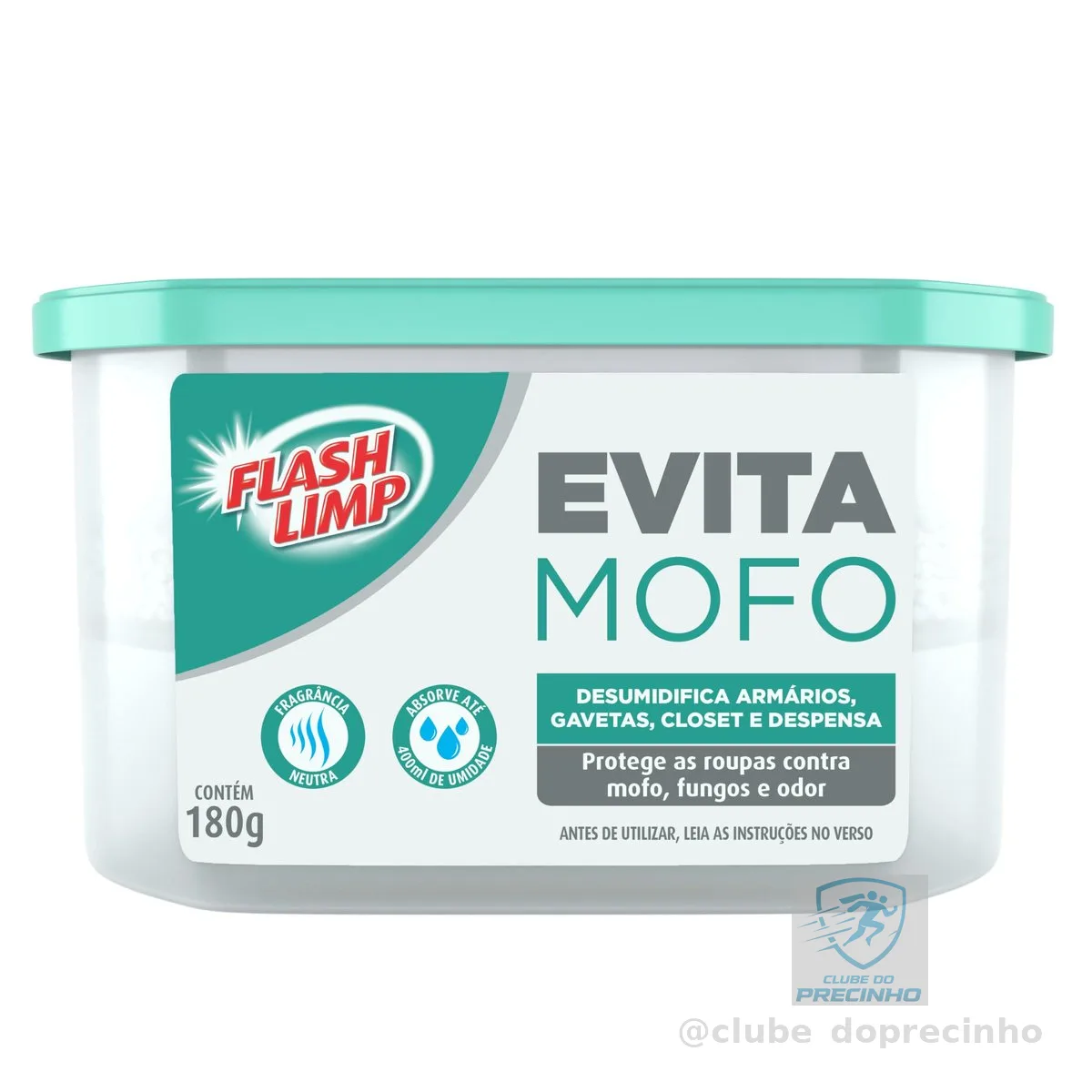 Flash Limp - Evita Mofo para Armários Guarda Roupa 180g - AMO1881 - Branco