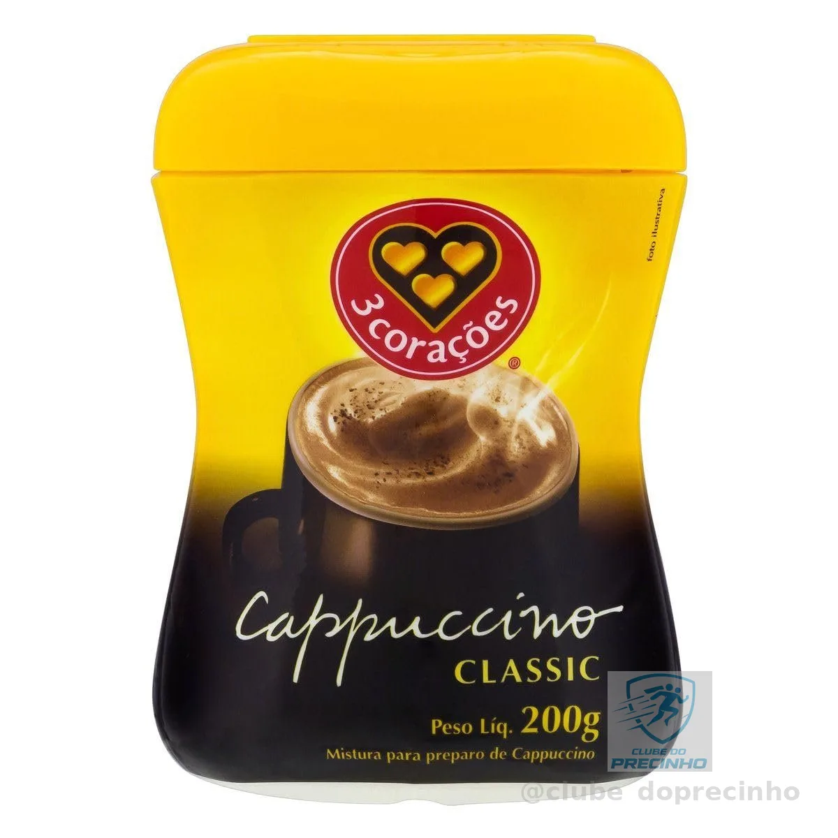 3 Corações Cappuccino 3Corações Classic - 200G, Pote