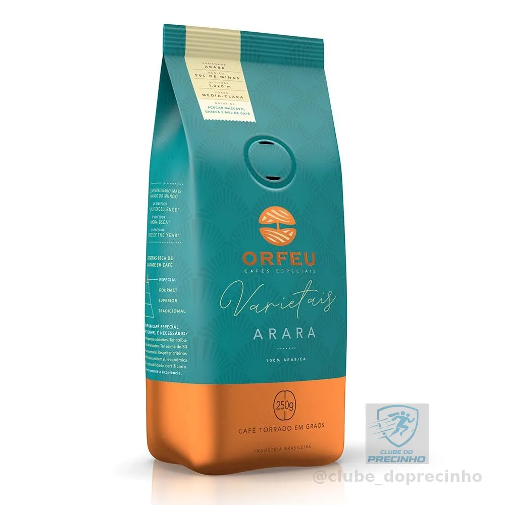 Café Orfeu Arara em Grãos 250g