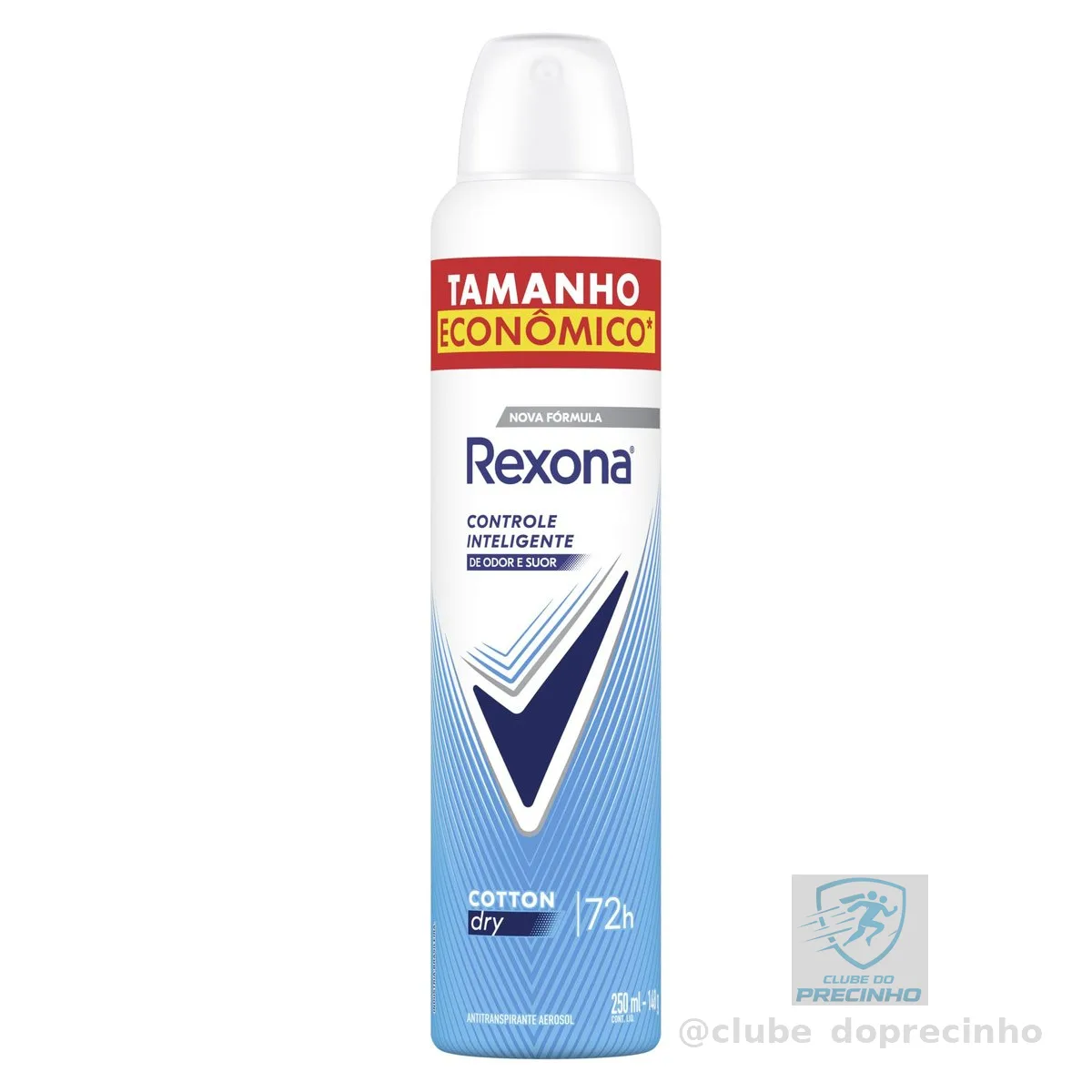 Rexona Antitranspirante Aerossol Cotton Dry 250 ML, Leve Mais Pague Menos, Embalagem Pode Variar