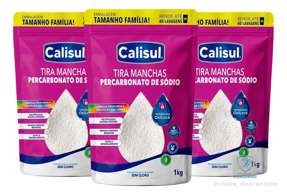 Percarbonato De Sódio Limpador Clareador Tira Manchas - 3kg