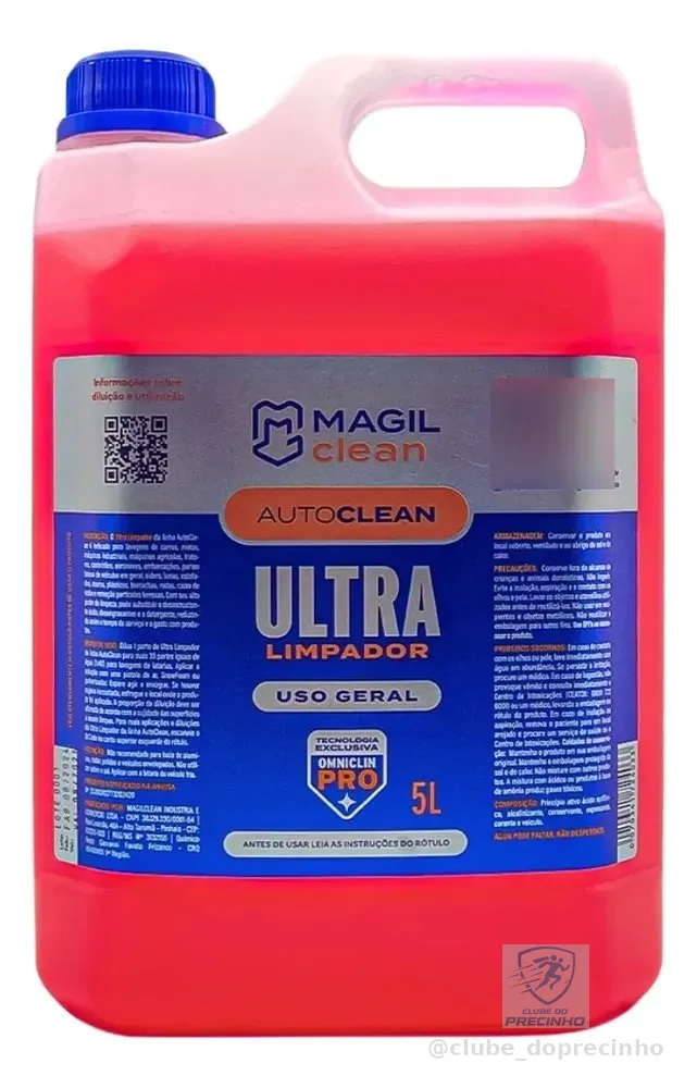 Shampoo Ultra Limpador Brabo Altoclean Concentrado 5 Litros