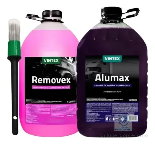 Alumax Limpa Alumínio + Removex Para Chassi + Pincel