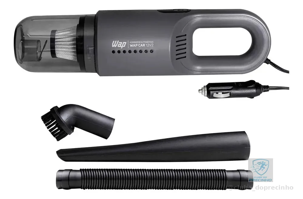 Aspirador Automotivo Portátil WAP CAR Filtro HEPA Cabo de 3,7m 180W 12V2