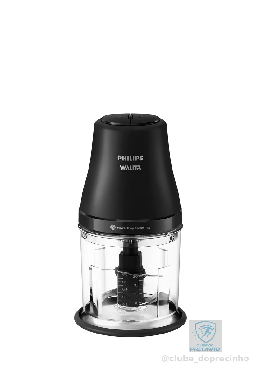 Philips Walita Processador de Alimentos PowerChop 450W, Preto, 220V