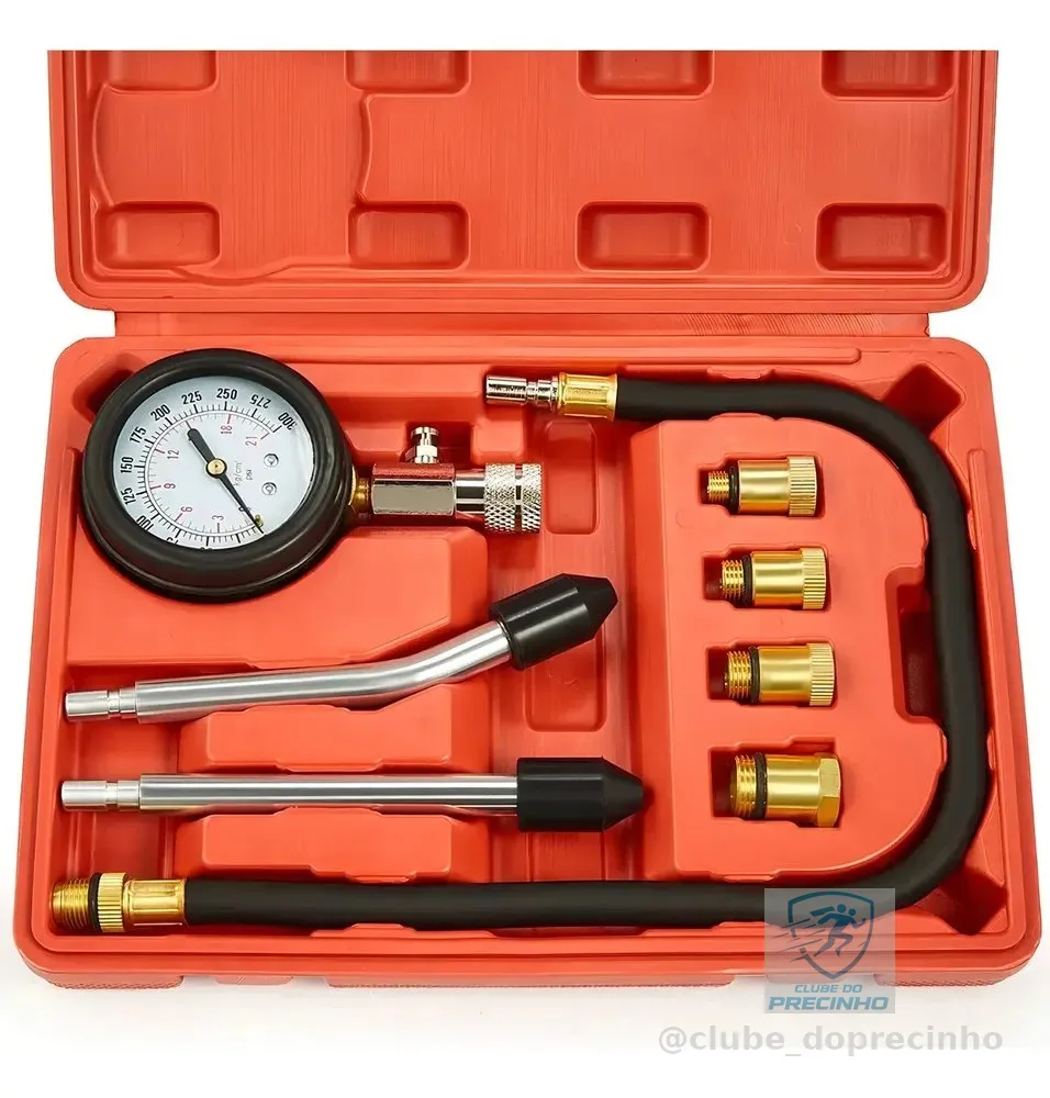 Medidor De Compressão De Motor P/ Teste De Cilindros A Gás