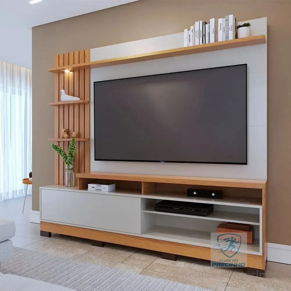 Estante Home Theater Para Tvs Até 65 Polegadas Com Led 1