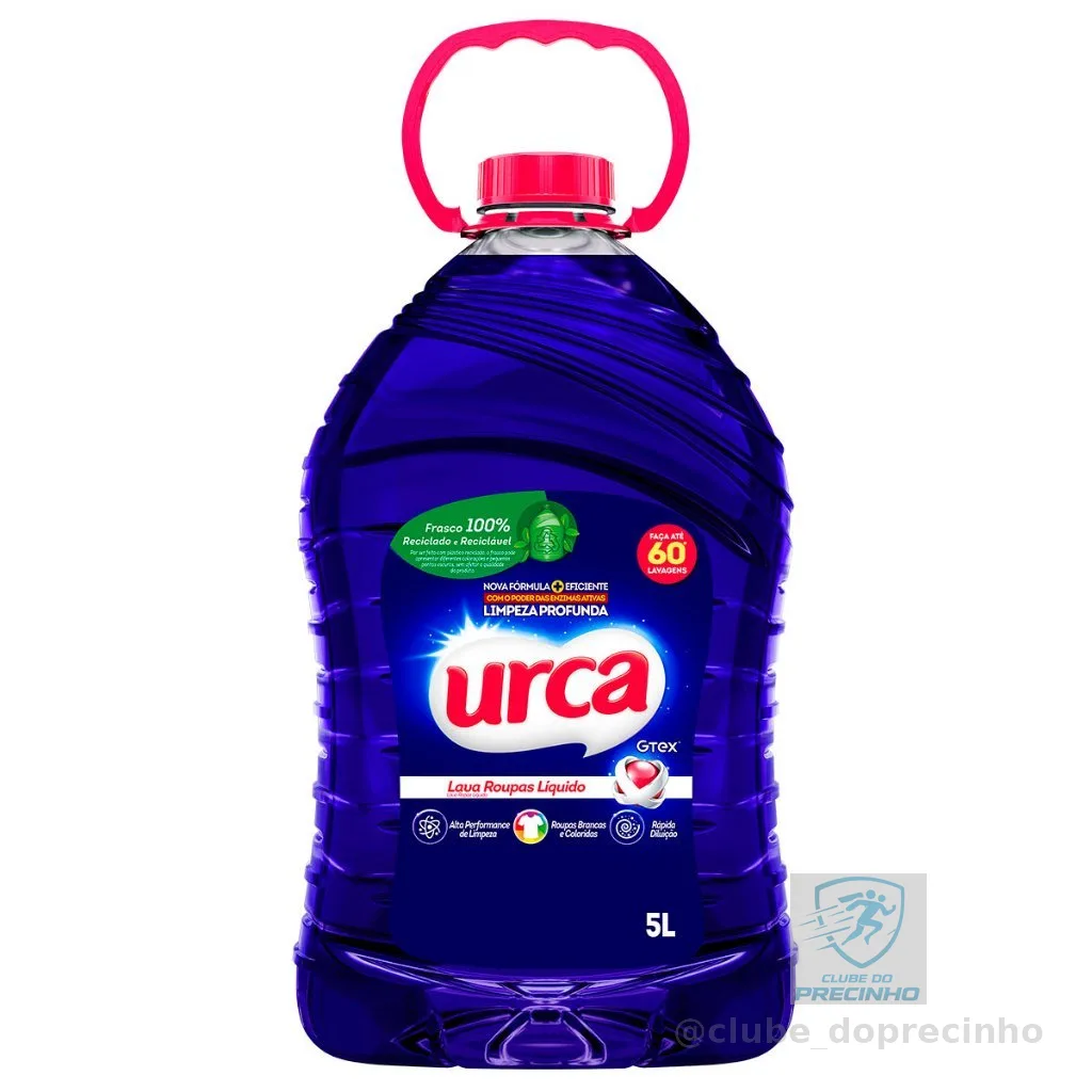Lava Roupas Liquido Urca Azul - 5l