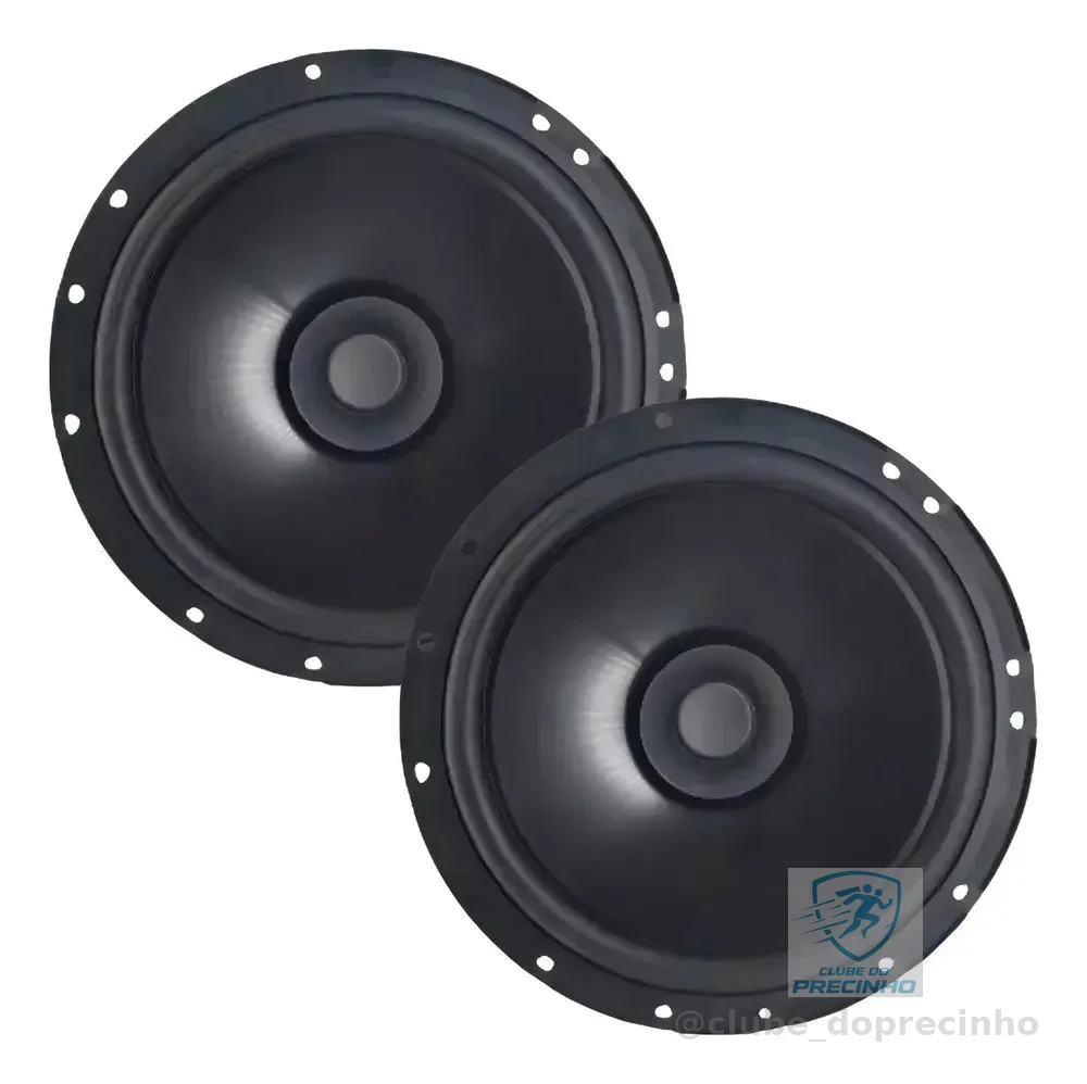 Par Alto Falante Automotivo Bomber Montadoras 6 pol - 110w Rms Cor Preto