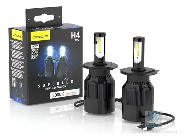Kit Super Led Techone 8000k 12v 24v H1 H3 H4 H7 H8 H11 Hb4