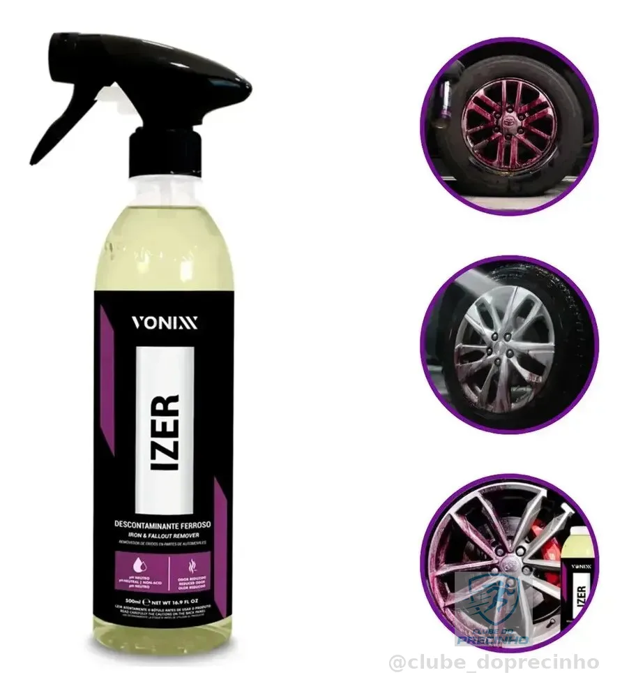 Limpa Roda Automotiva IZER Descontaminante Ferroso Vonixx