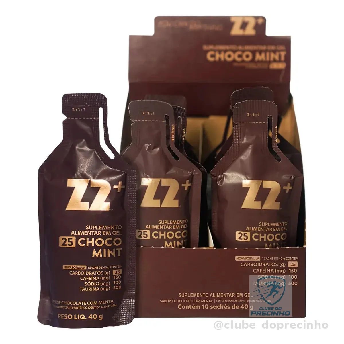 Energy Gel Z2+ Choco Mint Box 10 Unidades Sachê 40g