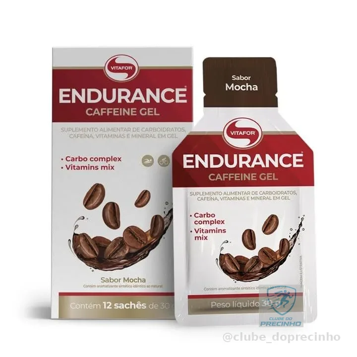Endurance Energy Gel Mocha Caixa 12 Saches 30g Vitafor