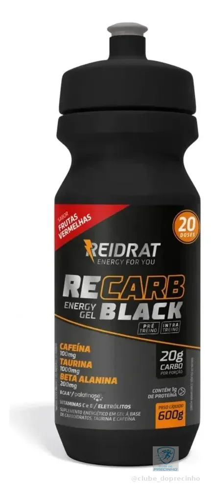 Recarb Energy Gel Squeeze 600g Reidrat Nutrition Frutas Verm Frutas Vermelhas