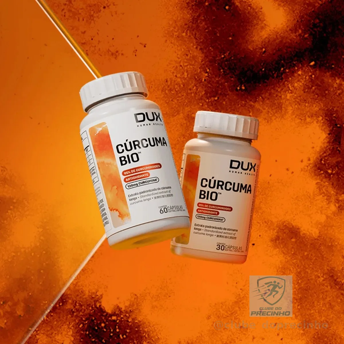 Curcuma Bio Pote Com 30 Cápsulas Dux Human Health Sem Sabor