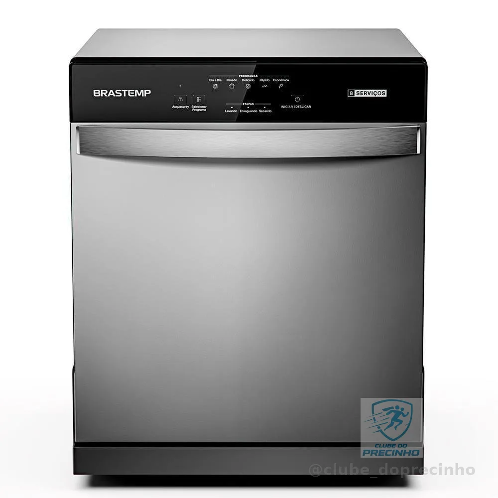 Lava Louças Brastemp 8 Serviços BLF08BS Cinza