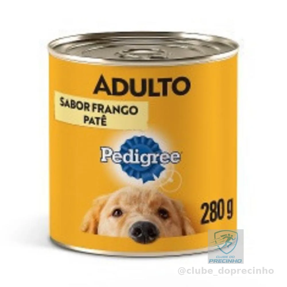 Ração Úmida Lata Patê de Frango para Cães Adultos 280g Pedigree