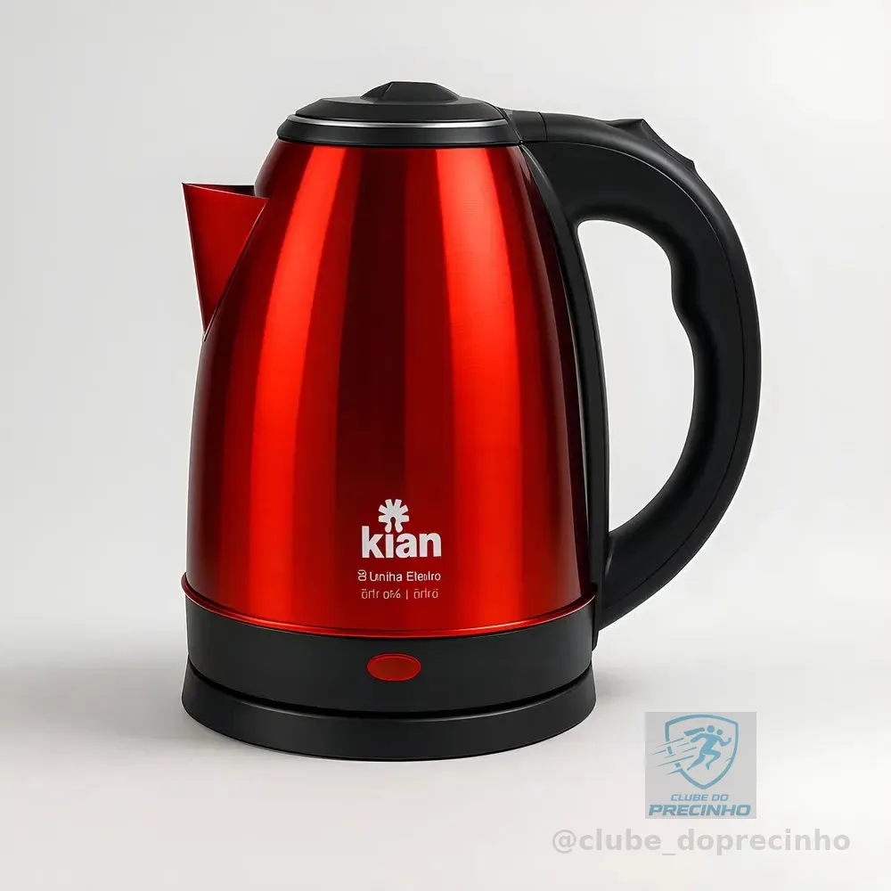 Chaleira Elétrica Kian 1,8l Inox Vermelha Ch-100 - Premium Cor Vermelho