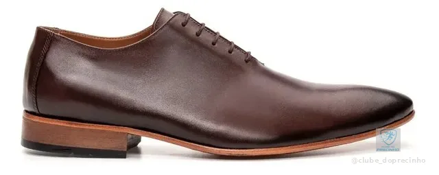 Sapato Estilo Italiano Social Bigioni Sola De Couro Amarrar
