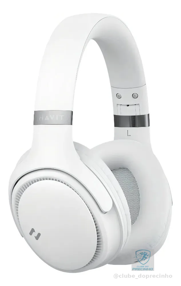 Heaphone Havit H630bt Bluetooth 5.3 On-ear 3d 55h Cor Bege