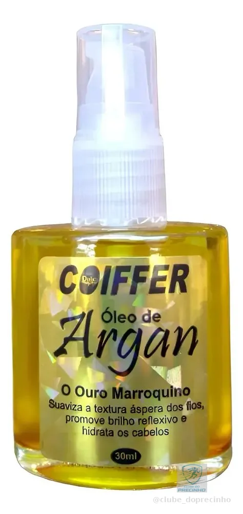 Óleo De Argan Coiffer 30ml Reparador De Pontas