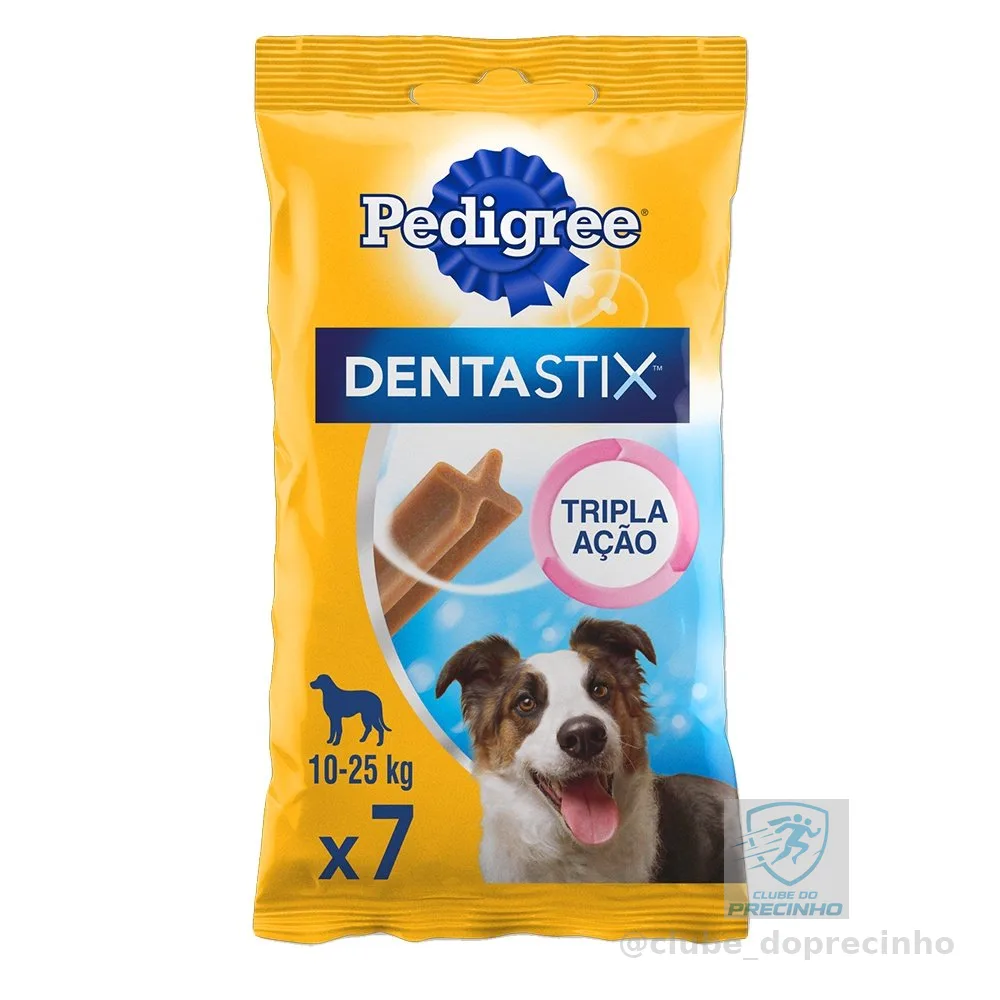 Petisco Pedigree Dentastix Cães Adultos Raças Médias 7 unidades 180g