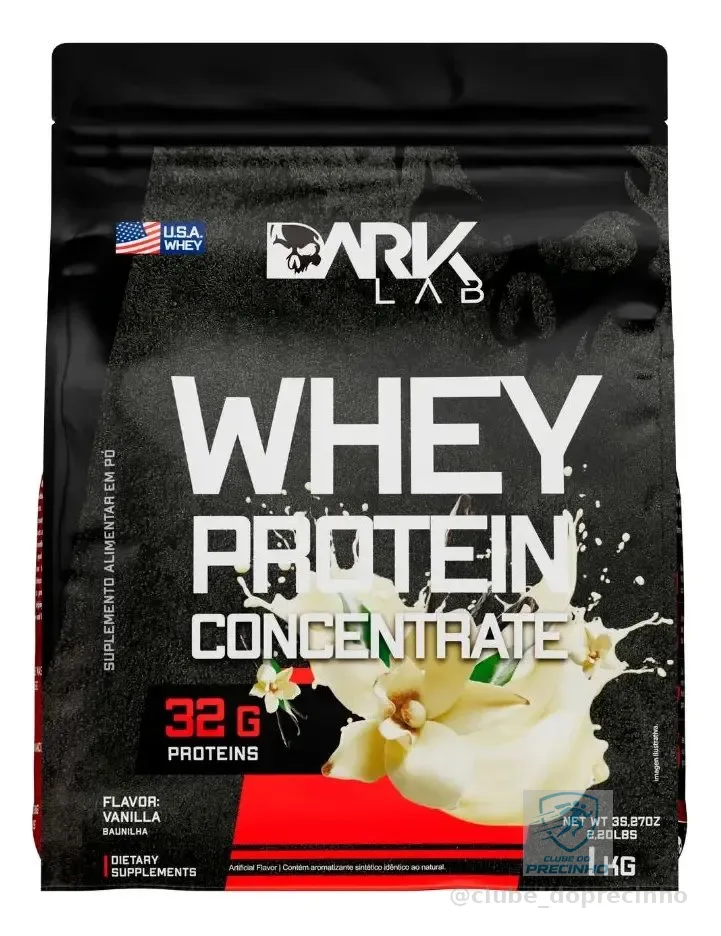 Whey Protein Concentrado 1kg Dark Lab Sabor Baunilha