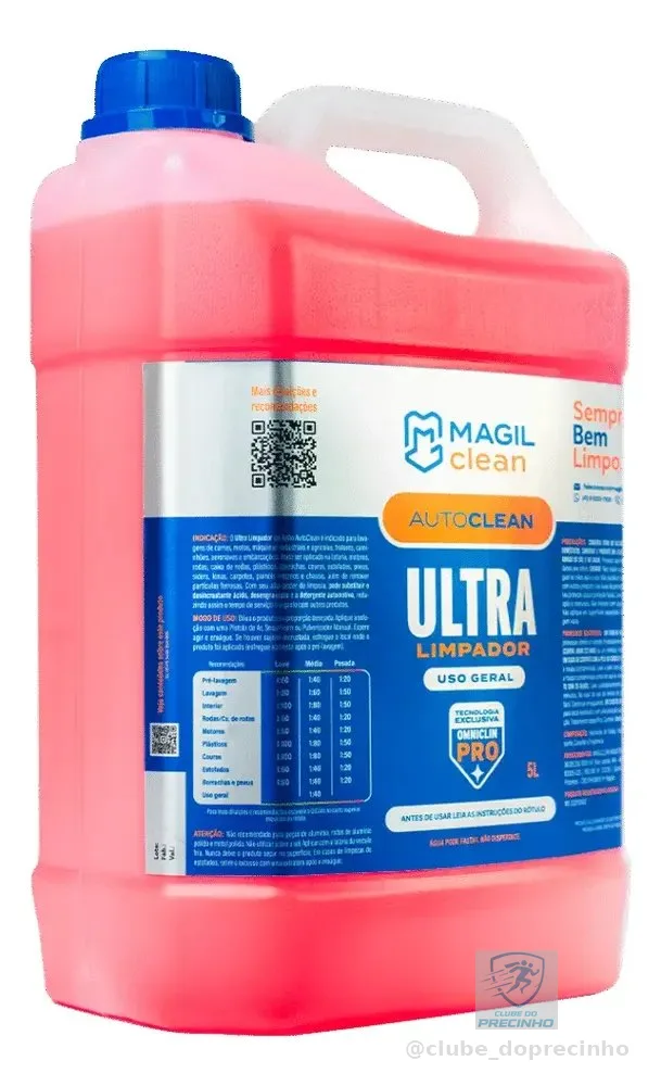 Ultra Limpador Magilclean 5l - Shampoo Para Limpeza Pesada