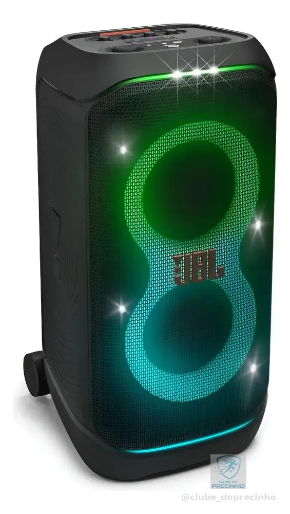 Caixa de Som JBL PartyBox Stage 320 Bluetooth Portátil Com Show de Luzes e Resistente a Respingos – 240W RMS Preta