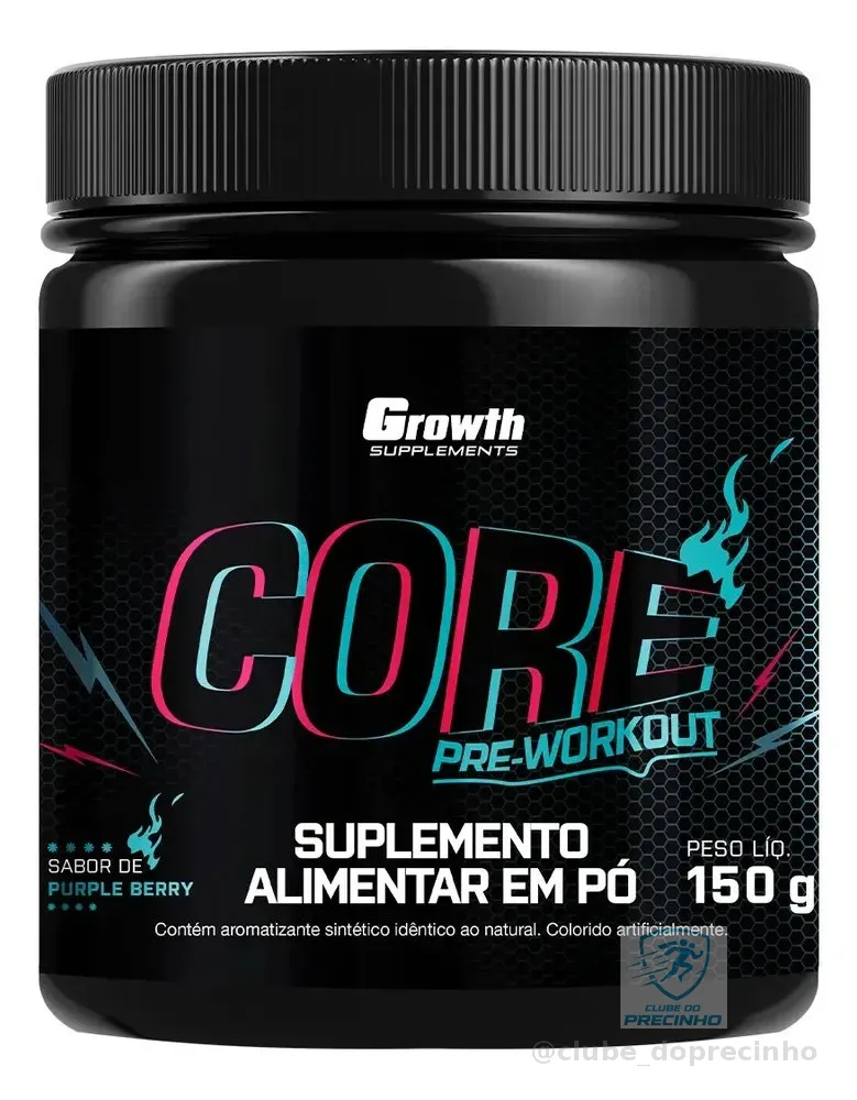 Pré Treino Core 150g Growth Supplements Purple Berry