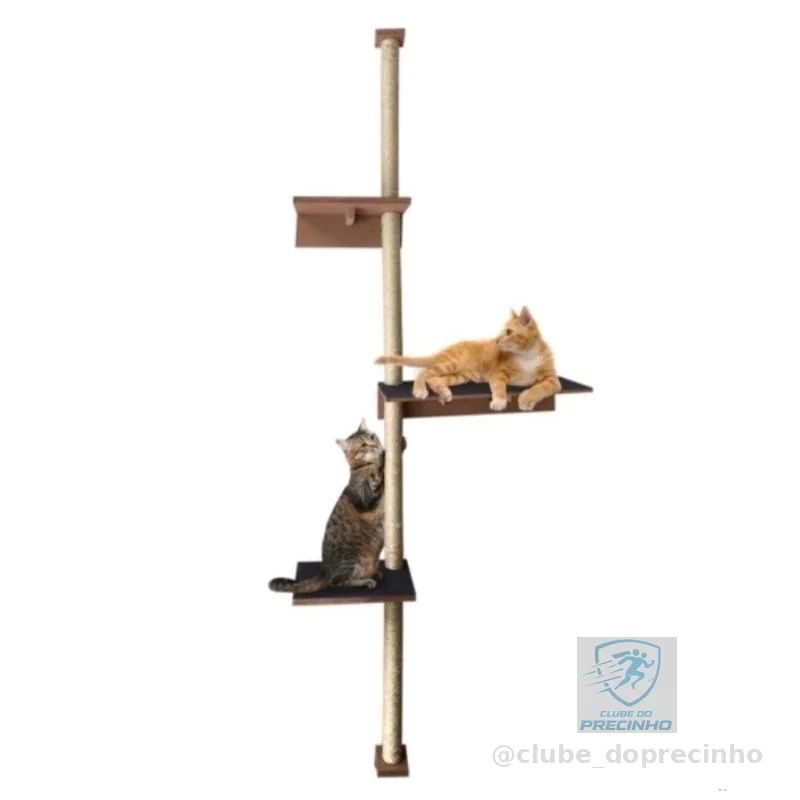 Torre Arranhador para gatos 1.80 METROS prateleiras com carpete MDF 15mm