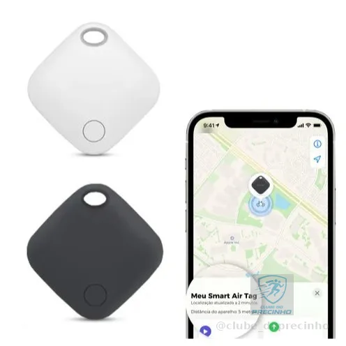 Tag Smart GPS  Rastreador Bluetooth - Localizador smart para Iphone - Dispositivo  Rastreamento De Objetos - Anti-Perda